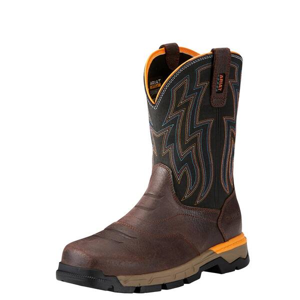 ariat men's slip on boots