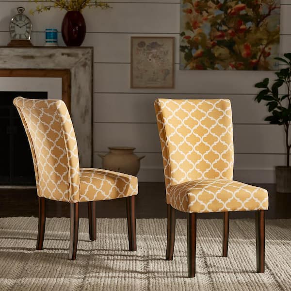 Patterned discount dining chairs