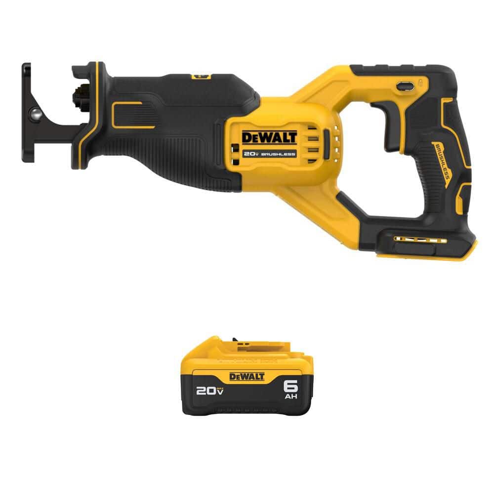 20-Volts MAX Lithium-Ion Cordless Brushless Reciprocating Saw with 20-Volts MAX Lithium-Ion 6. 0Ah Battery Pack price history on PriceWatchPro