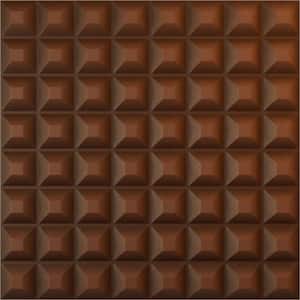 19 5/8 in. x 19 5/8 in. Bradford EnduraWall Decorative 3D Wall Panel, Aged Metallic Rust (12-Pack for 32.04 Sq. Ft.)