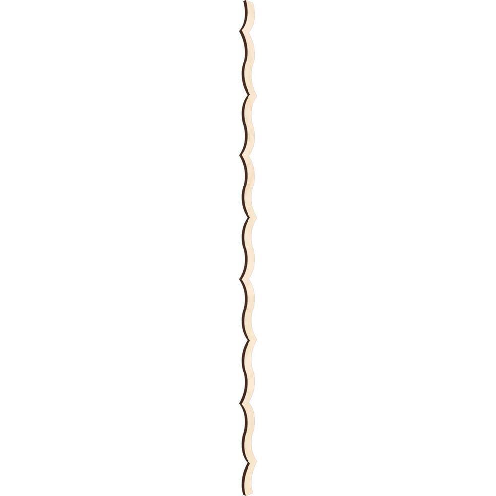 Birch Wood Decorative Slat Wall Panel Kit, 47" Height