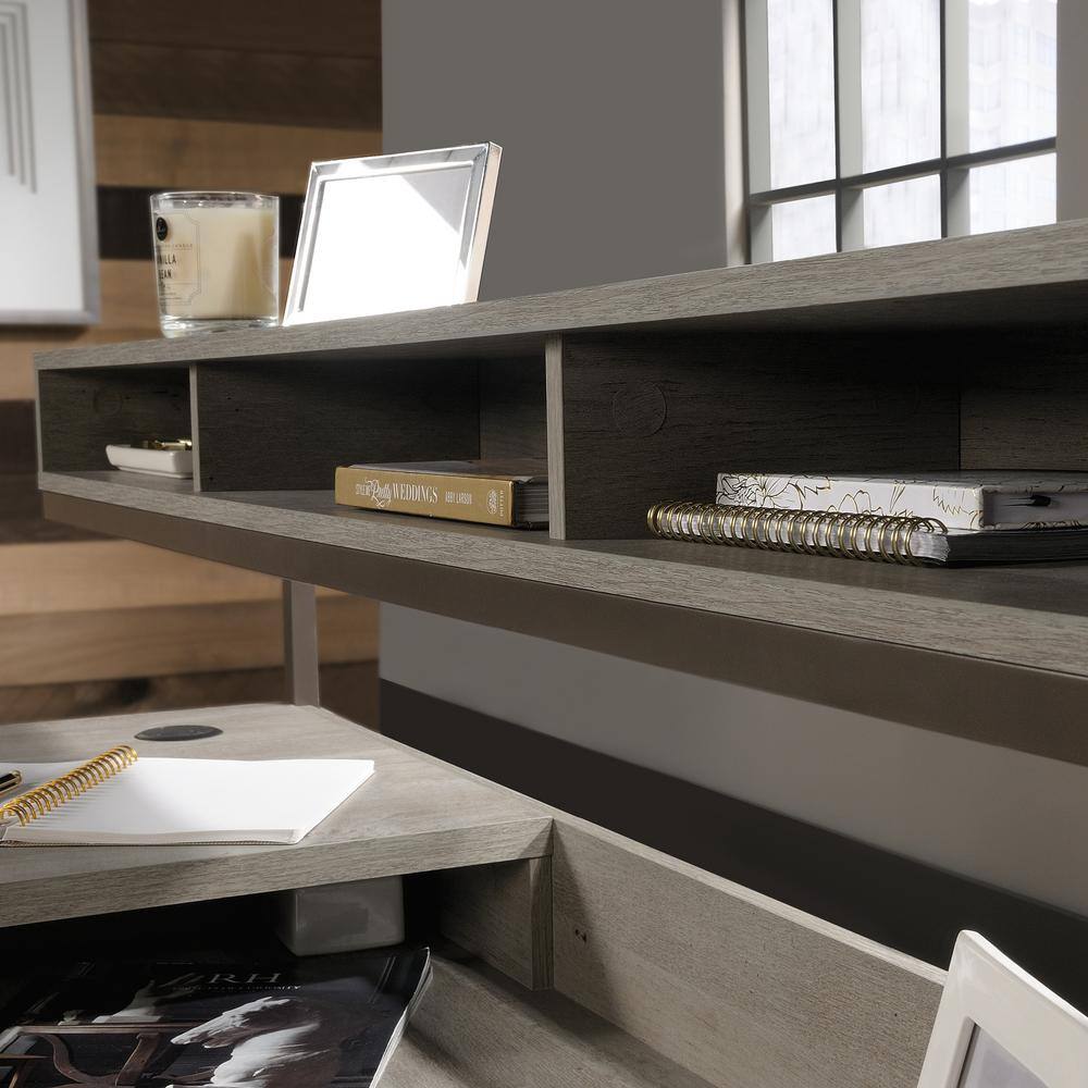 Mystic Oak® L-Shaped Corner Computer Desk with Drawer