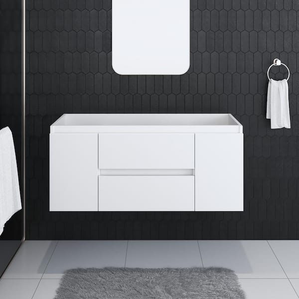 Salt 48 in. W x 18 in. D Bath Vanity Cabinet Only in White