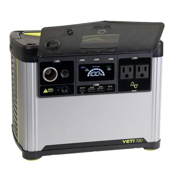 Goal Zero YETI 700 600-Watt Output/1000-Watt Peak Portable Power Station Push Button Start Generator for Home, Camping, & RV