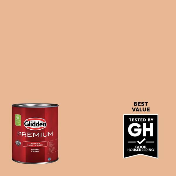 Glidden Premium 1 qt. PPG1201-4 Gentle Doe Semi-Gloss Interior Latex Paint