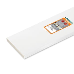 3/4 in. x 7-1/4 in. x 8 ft. High Performance White Cellular PVC Trim Board