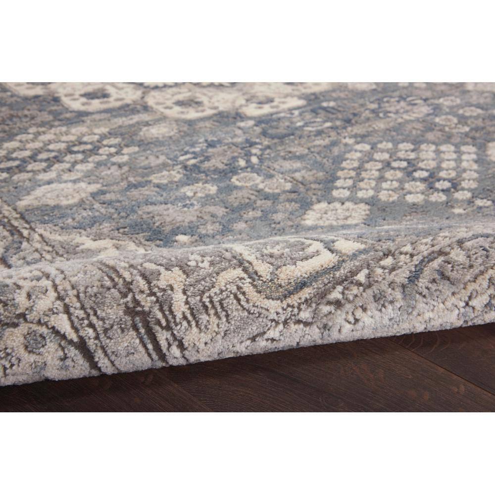 Elegance Reversible Gray Synthetic 2'2" x 10' Area Rug