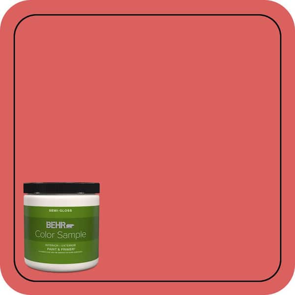 BEHR PREMIUM PLUS 8 oz. #P170-5 Roulette Semi-Gloss Interior/Exterior Paint & Primer Color Sample