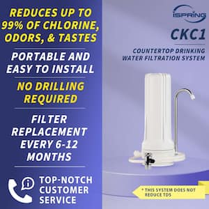 OEMIRY Countertop Water Filtration System Reduces 99%,NSF/ANSI (1 Filter  Includ)