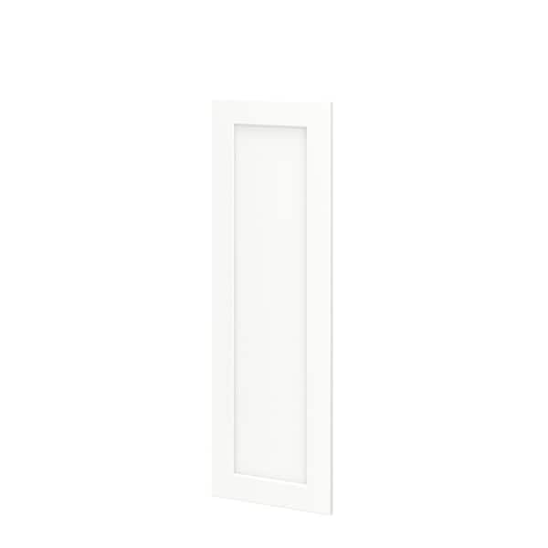 SIMPLY WOODMARK PRO Shaker Full Overlay 11.56 in. W x 35.5 in. H Decorative Door Wall End Panel in Linen White