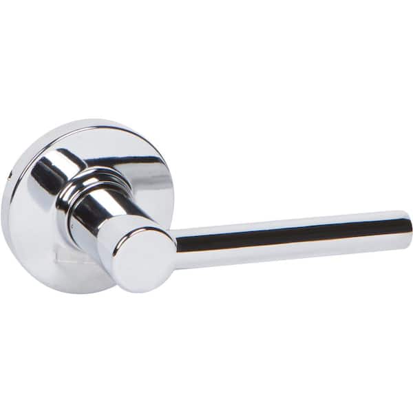 DELANEY HARDWARE RD Series Contemporary Style Polished Chrome Straight Round Single Dummy Door Lever