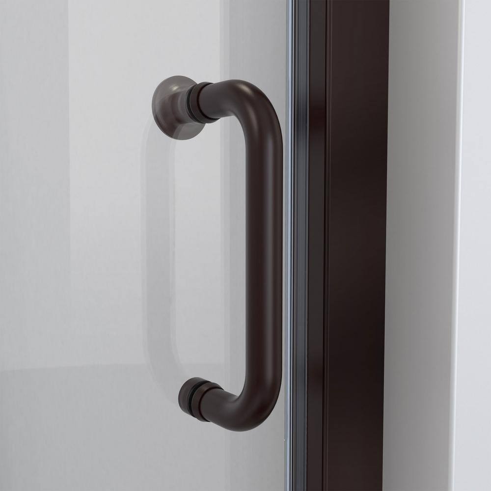 Levantine 50-54" Oil Rubbed Bronze Semi-Frameless Sliding Shower Door