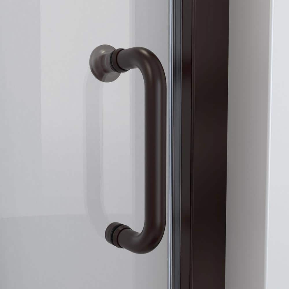 Levantine 56-60" Oil Rubbed Bronze Semi-Frameless Sliding Shower Door
