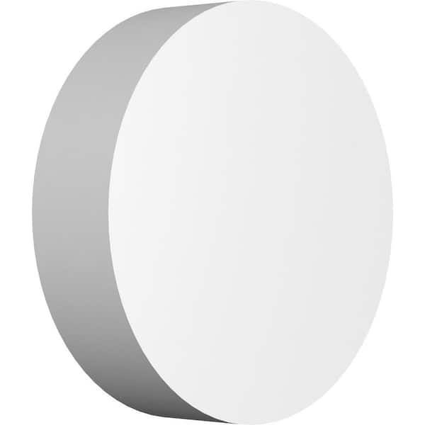 Ekena Millwork 4-in W x 4-in H x 1-in P Standard Grayson Rosette with Square Edge (2-Pack)