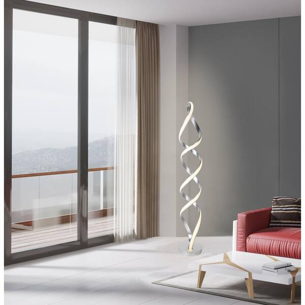 thumbnail image 2 of Puluomis LED Floor Lamp With 3 Shades – Infinitely Dimmable Reading Lamp For Living Room – Remote & Touch Control – Black 2 of 6
