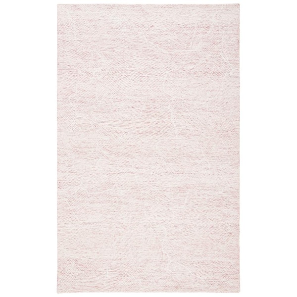 SAFAVIEH Metro Pink/Ivory 5 ft. x 8 ft. Solid Color Abstract Area Rug