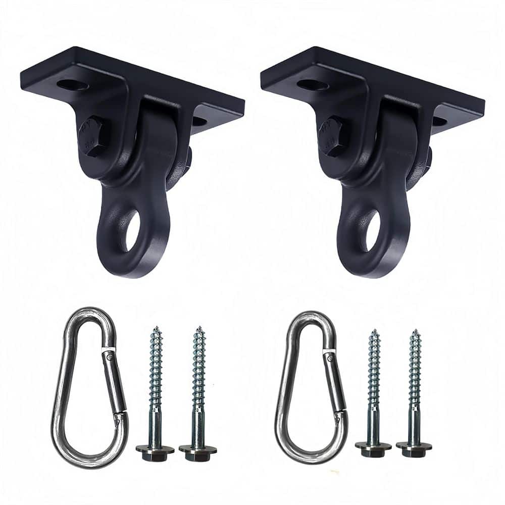 Heavy Duty Finial Swing Hangers with Screws Bolts, 5000 lb Capacity for Playground Porch Yoga Trapeze Outdoor (2-Pack) price history on PriceWatchPro