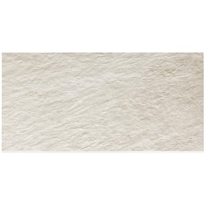 LithoTech 11.81 in. x 23.62 in. x 0.78 in. Chalk White Matte Porcelain Floor Pool Coping Tile (1.93 Sq. Ft./Each)