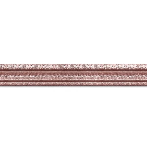 Wellco 0.3 in. D x 3.15 in. W x 90 in. L Dark Brown Self-Adhesive 3D Foam Baseboard Moulding