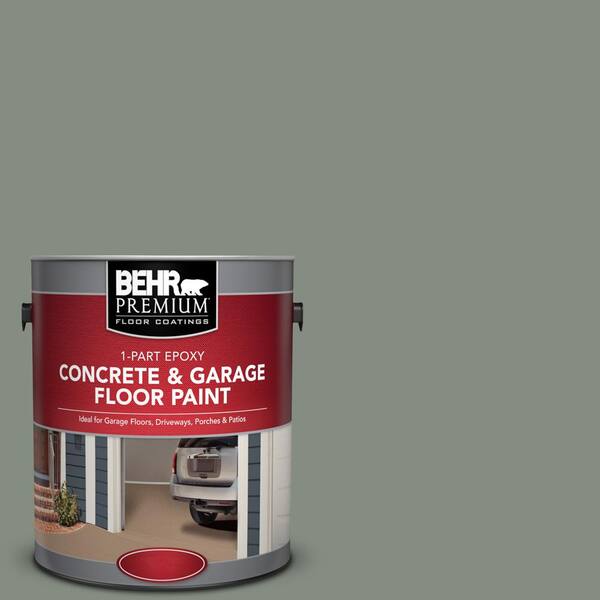 BEHR Premium 1 gal. #PFC-43 Peaceful Glade 1-Part Epoxy Satin Interior/Exterior Concrete and Garage Floor Paint