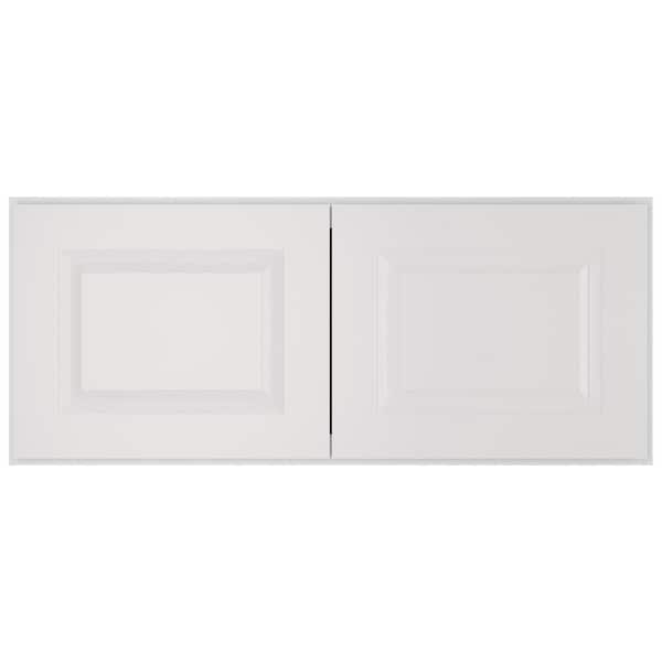 HOMEIBRO 36 in. W X 24 in. D X 15 in. H in Traditional Dove Plywood Ready to Assemble Wall Bridge Kitchen Cabinet with 2 Doors