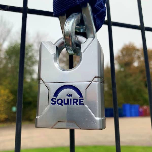 Mercury 2.16 in. Wide Steel Keyed Padlock with Closed Boron Shackle