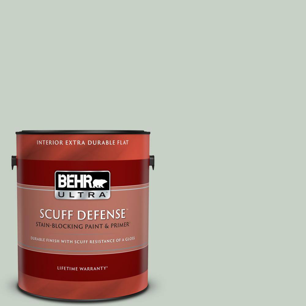 BEHR ULTRA 1 gal. N4002 Frosted Sage Extra Durable Flat Interior