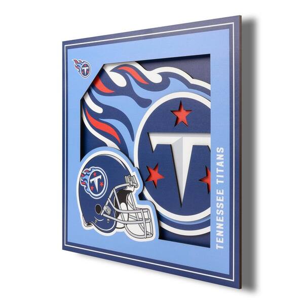 YouTheFan NFL Tennessee Titans 3D Logo Series Wall Art - 12x12