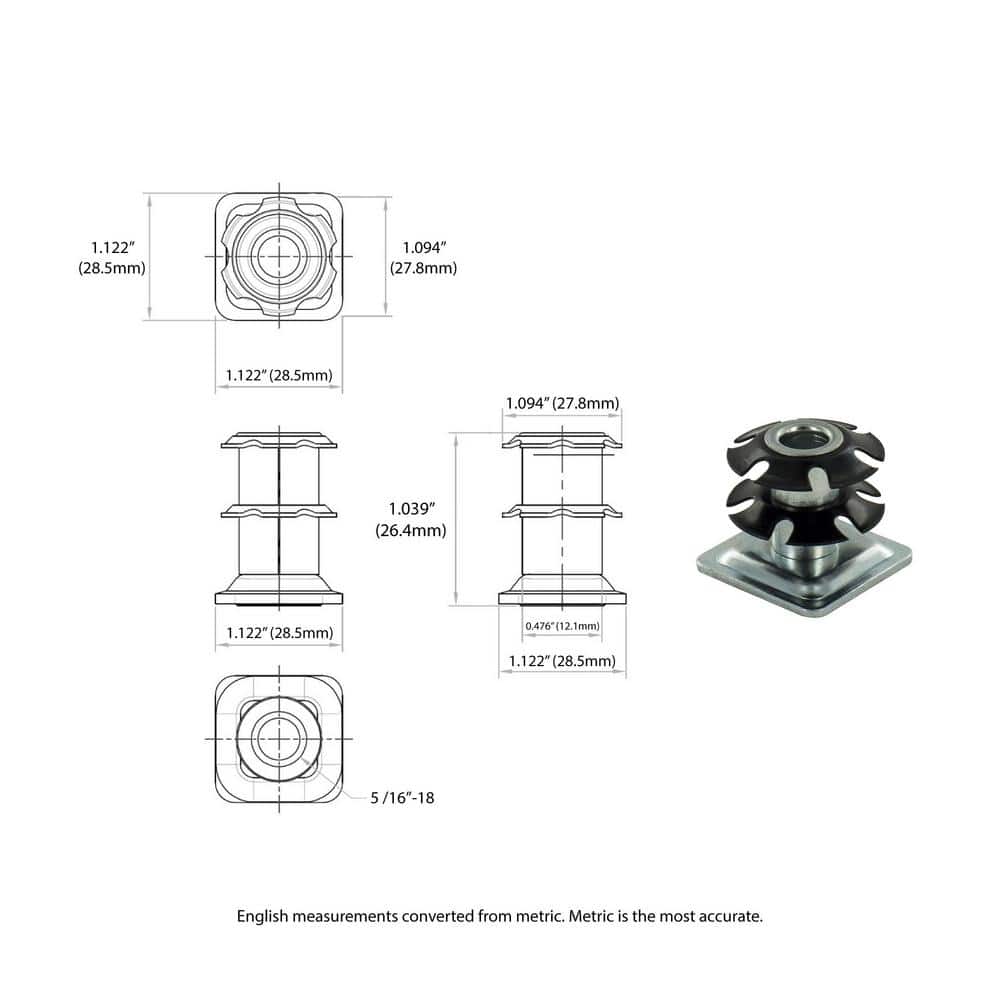 2-Inch Black Rubber Twin Wheel Swivel Brake Casters with Stem