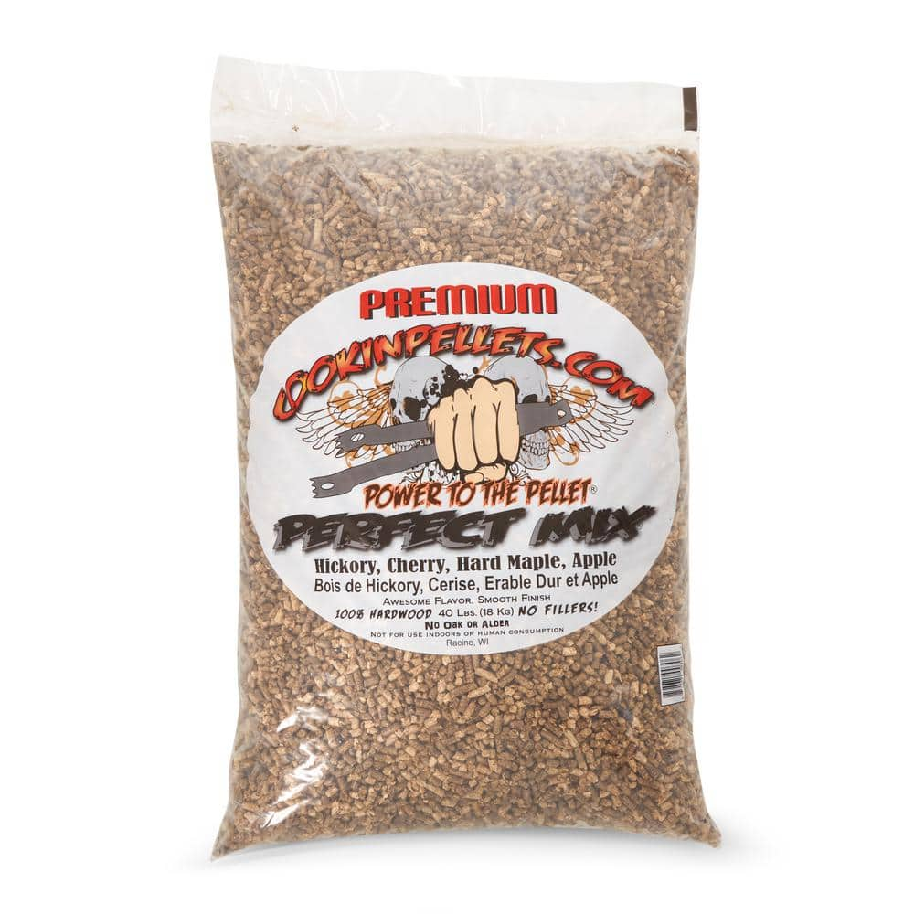 COOKINPELLETS.COM 40 lbs. Perfect Mix Hickory, Cherry, Hard Maple ...