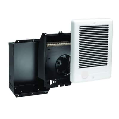 Com-Pak 1,000-Watt 240-Volt Fan-Forced In-Wall Electric Heater in White, No Thermostat