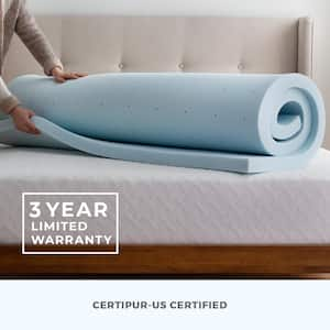 2 in. California King Gel Memory Foam Mattress Topper