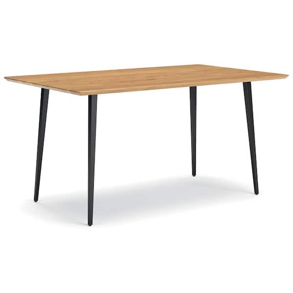 Gretlynn Casual Brown Wood 36.25 in 4 Legs Dining Table Seats 6