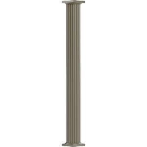 11-1/2 in. x 10 ft. Wicker Non-Tapered Fluted Round Shaft Endura-Aluminum Column