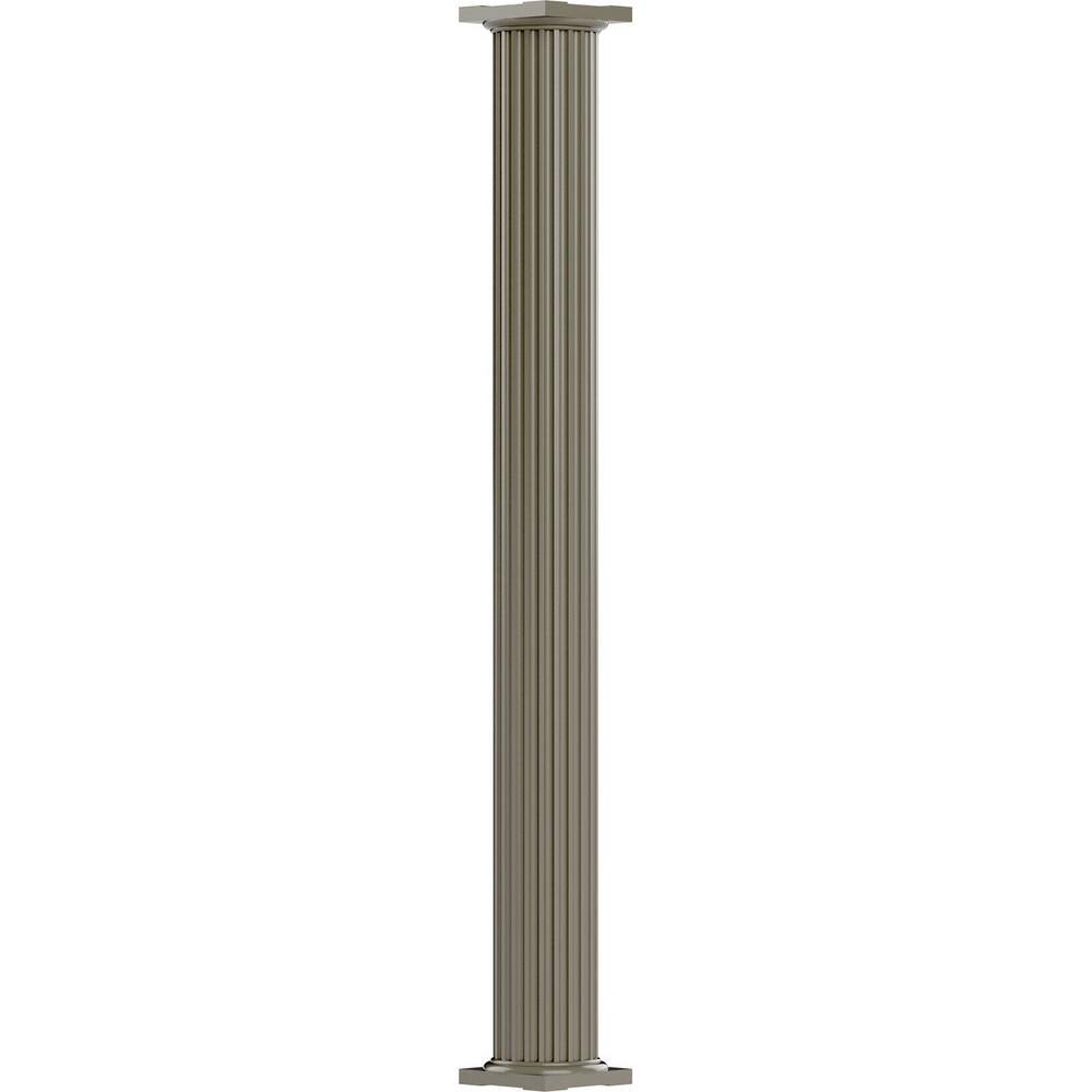 AFCO Industries 12' x 8" EnduraAluminum Column, Round Shaft (Post Wrap
