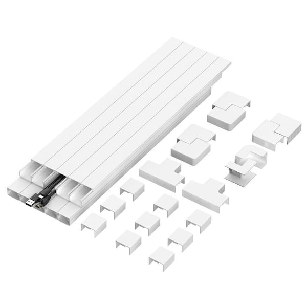 On-Wall TV Cable Concealer Kit