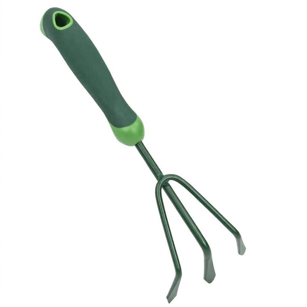 5.9 in. 3-Tine Rubber Handle Hand Cultivator Carbon Steel Claw Garden Rake for Digging Aerating Weeding Soil price history on PriceWatchPro
