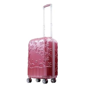 Hello Kitty Portrait Molded 22 .5 in. Blush Luggage Spinner Suitcase