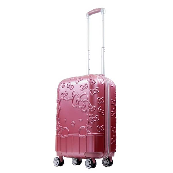 Ful Hello Kitty Portrait Molded 22 .5 in. Blush Luggage Spinner Suitcase