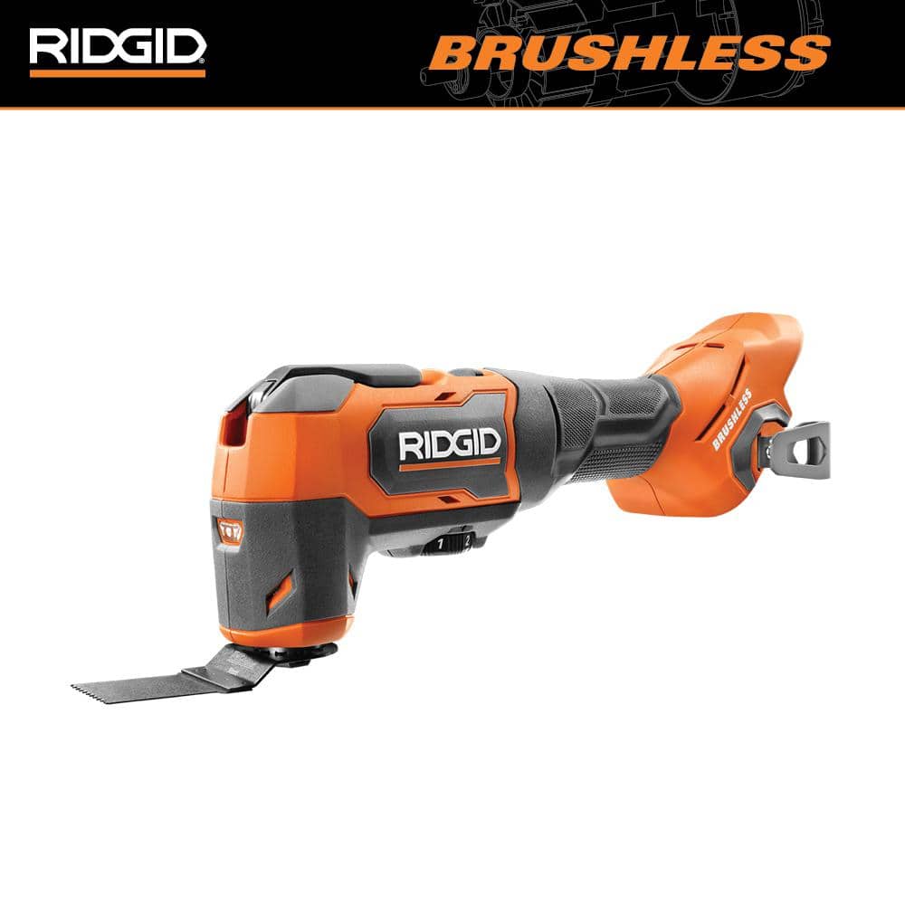 RIDGID 18V Brushless Cordless Oscillating Multi-Tool (Tool Only) R86240B  The Home Depot