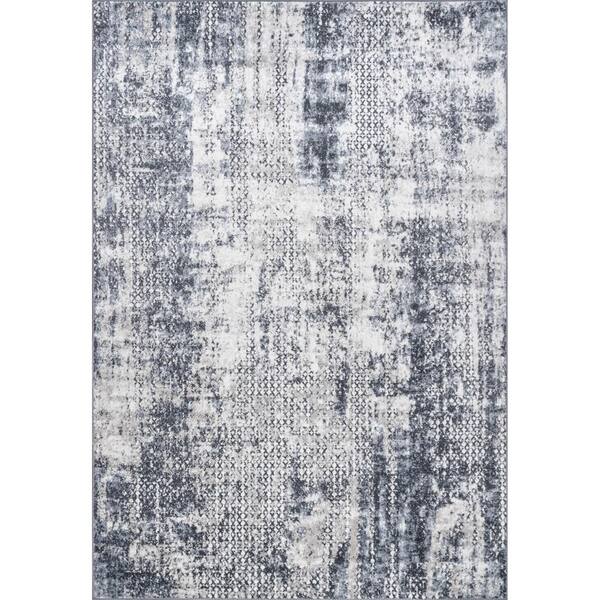 nuLOOM Taylor Modern Blue 9 ft. x 12 ft. Abstract Indoor Area Rug