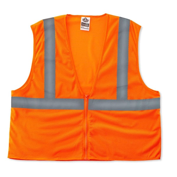 Ergodyne GLoWEAR S/M Orange Hi-Vis Type R Class 2 Super Econo Mesh Vest