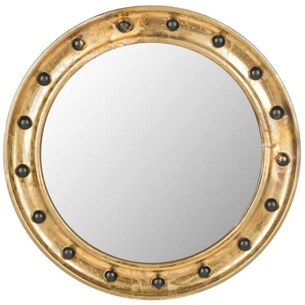SAFAVIEH Mariner Porthole 26.5 in. x 26.5 in. Iron Framed Mirror