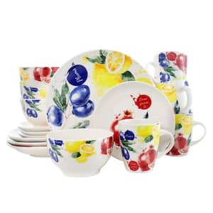 Tuscan Amore 16-Piece Casual Assorted Colors Stoneware Dinnerware Set (Service for 4)