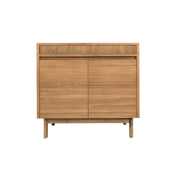 Kayla 36 in. Bath Vanity Cabinet without Top in Natural Teak Assembled