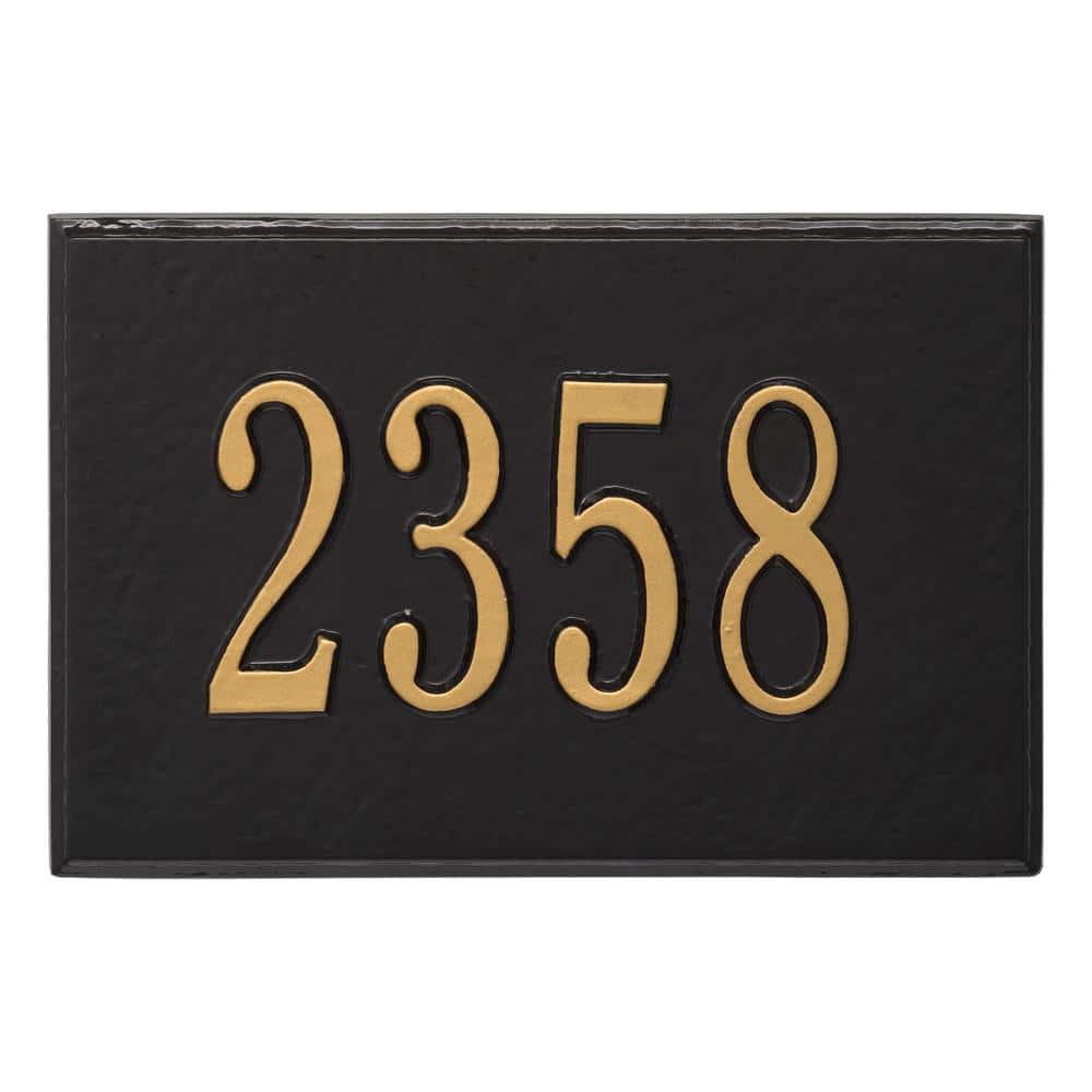 Wall Mailbox Plaque in Black/Gold price history on PriceWatchPro