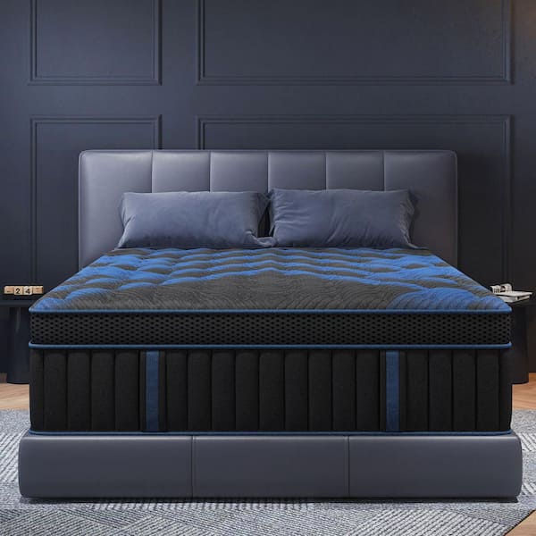 Full Medium Firm Euro Top Memory Foam Hybrid 12 in. Bed-in-a-Box Mattress with Motion Isolation
