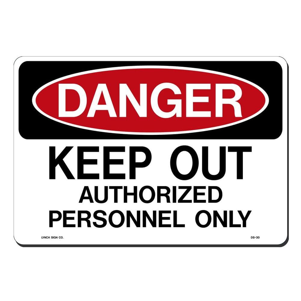 14 in. x 10 in. Authorized Personnel Only Sign Printed on More Durable, Thicker, Longer Lasting Styrene Plastic price history on PriceWatchPro