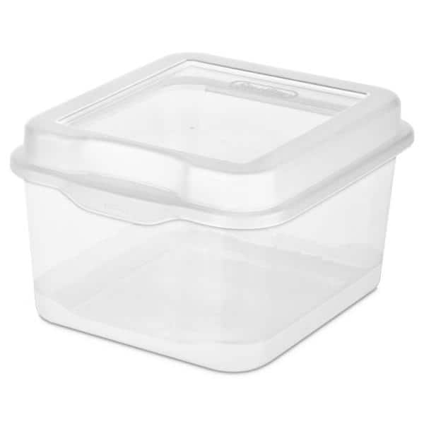 Sterilite Large FlipTop Square Plastic Storage Container