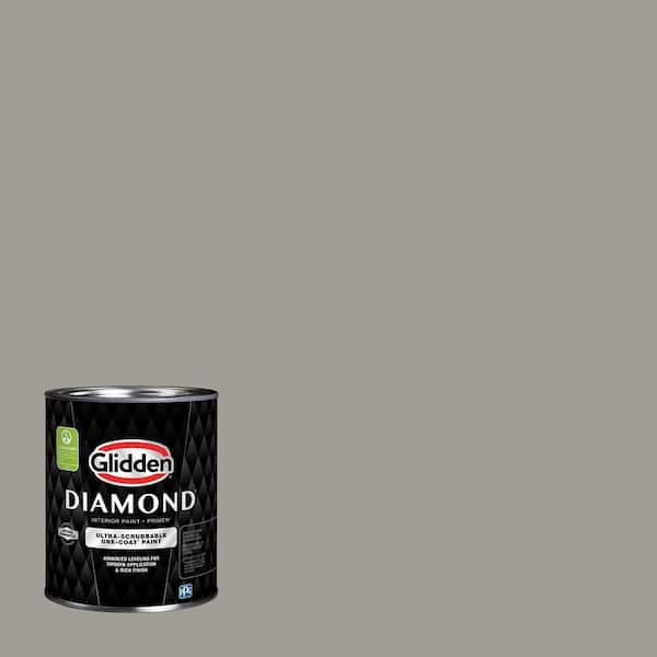 Glidden Diamond 1 qt. PPG0998-4 Shadowy Flat Interior Paint with Primer